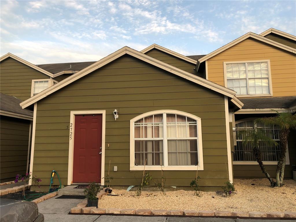 a front view of a house