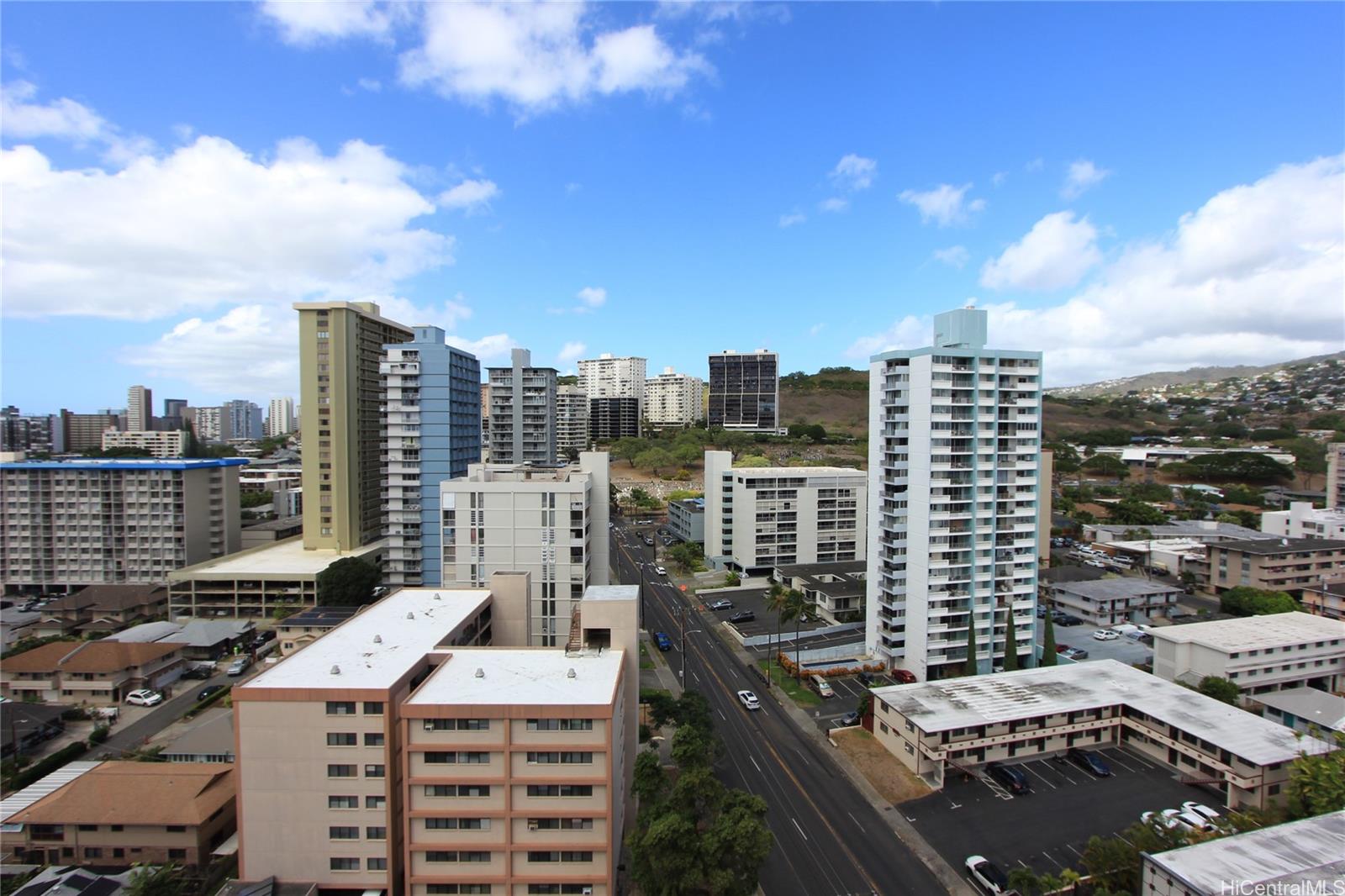 a view of a city with buildings