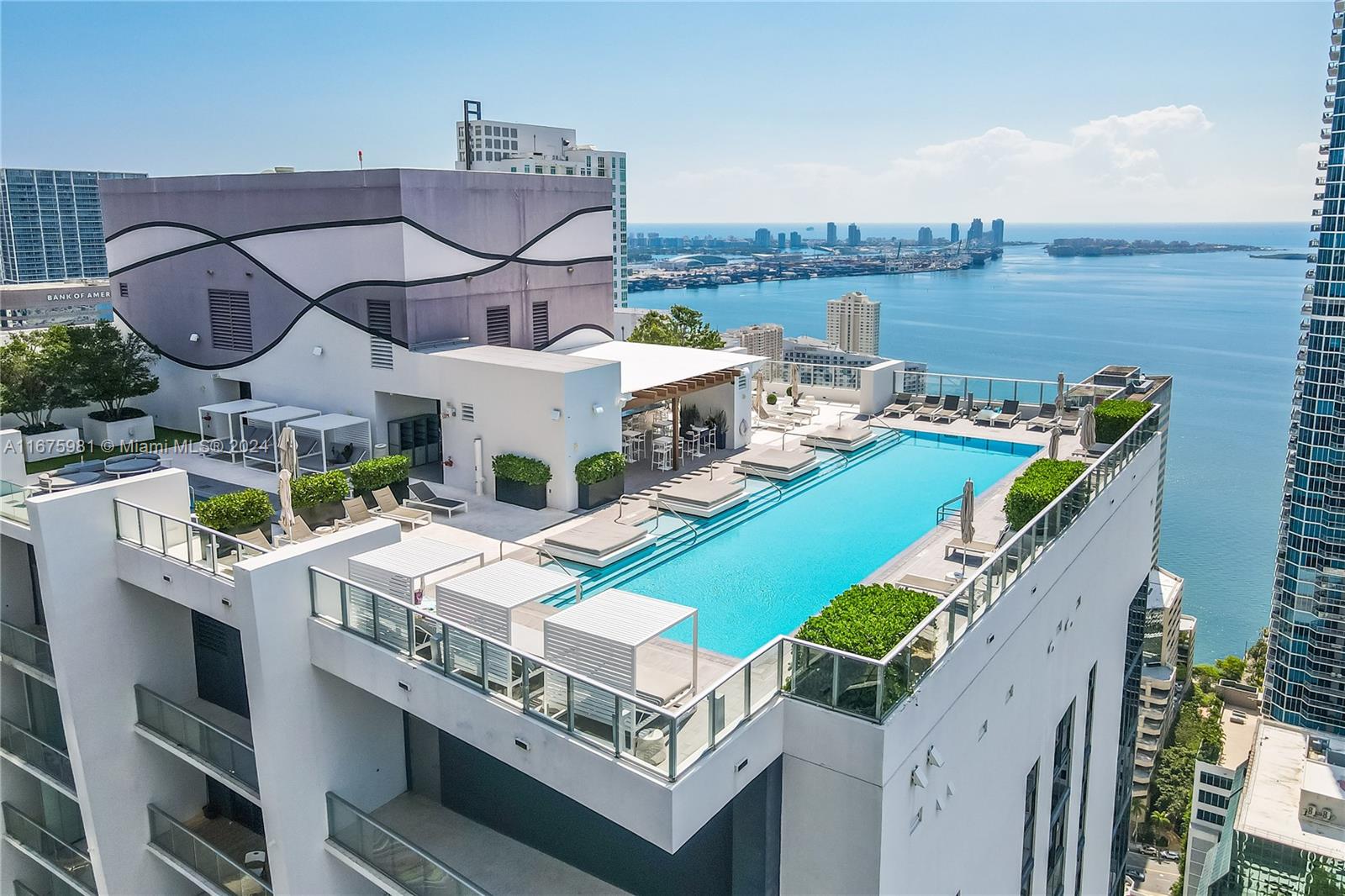 a aerial view of a house with a ocean view