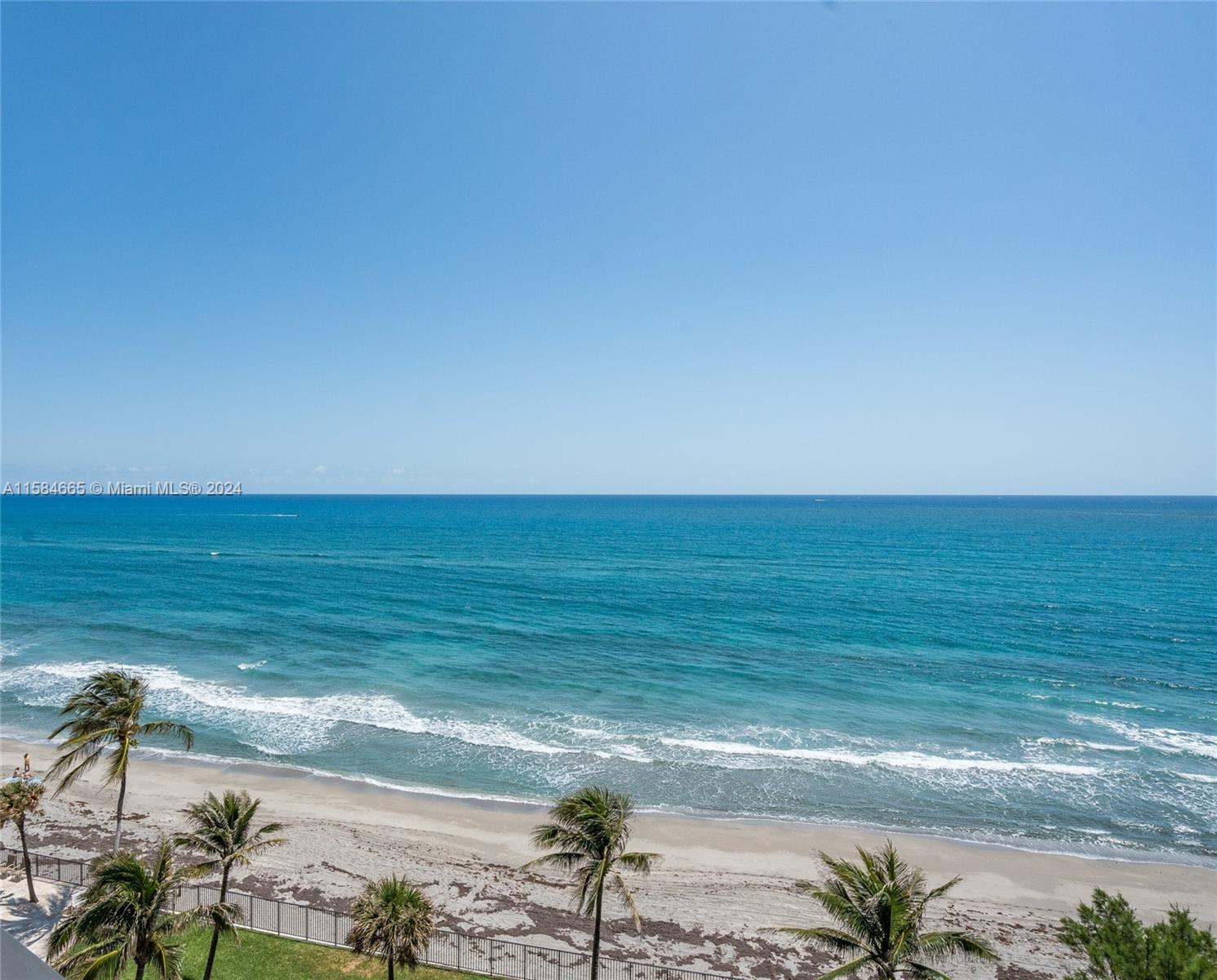 a view of an ocean and beach