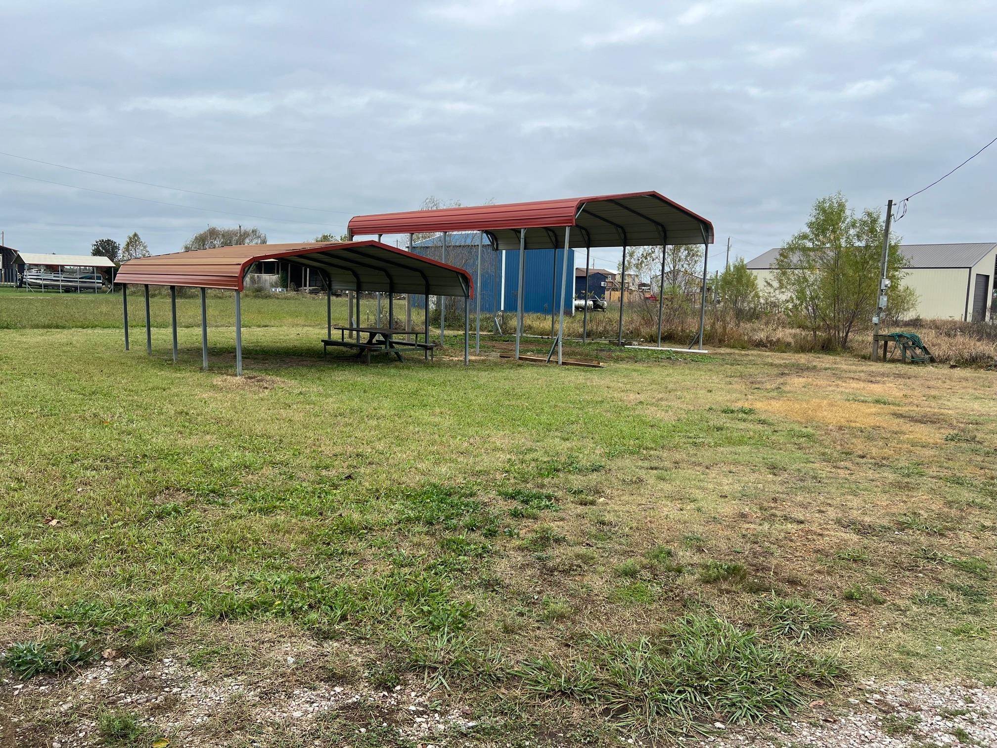 View of yard featuring a carport