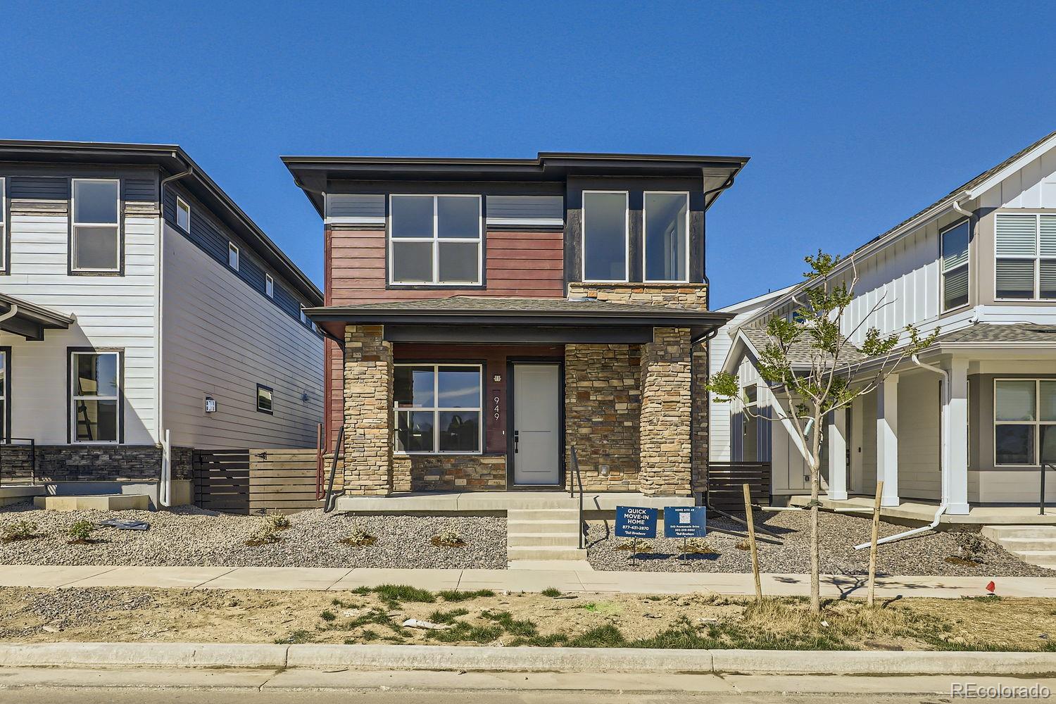 a house view with a outdoor space