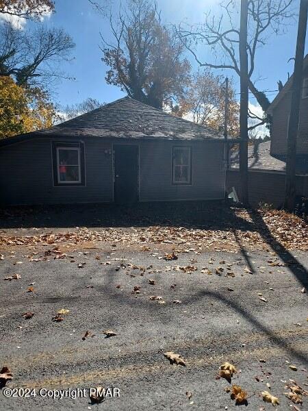 a front view of a house