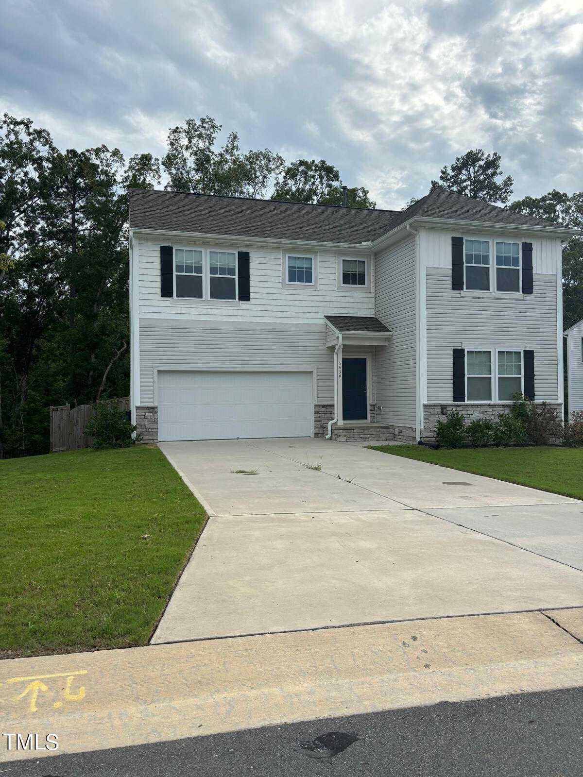 front view of house with a yard