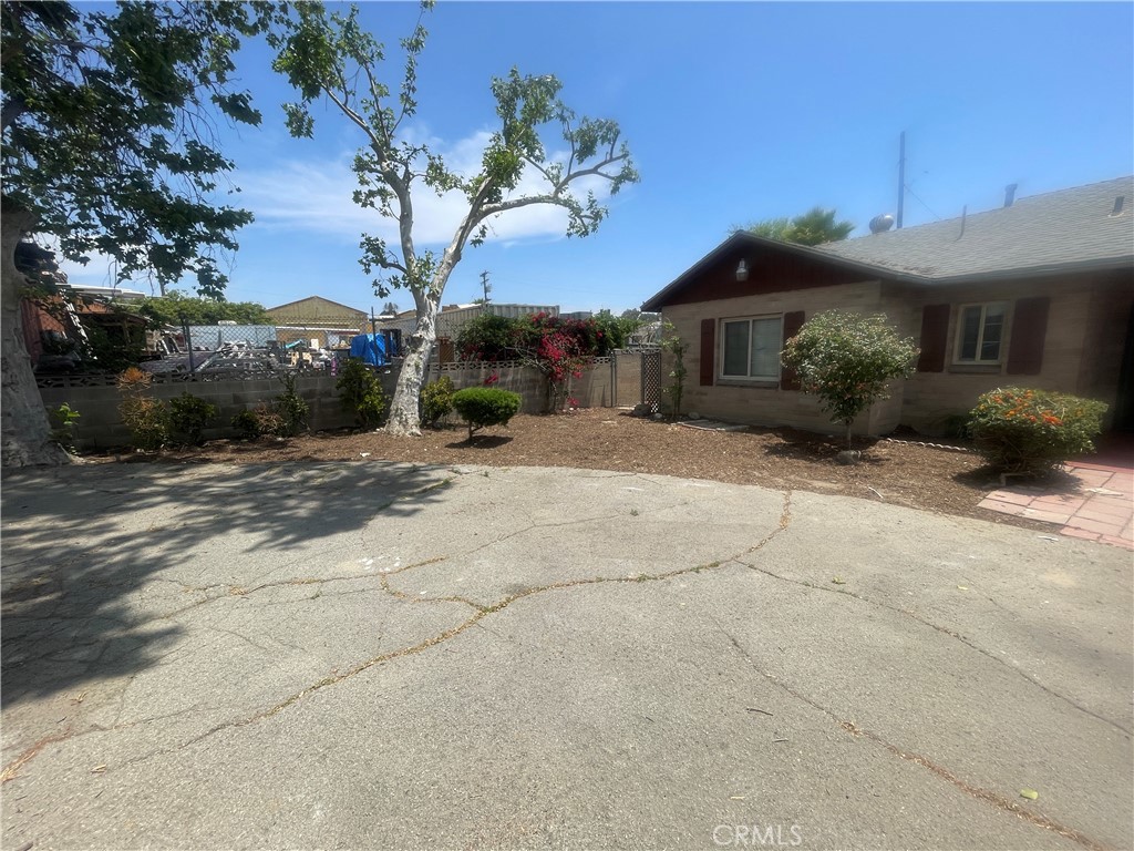 a view of a house with a patio