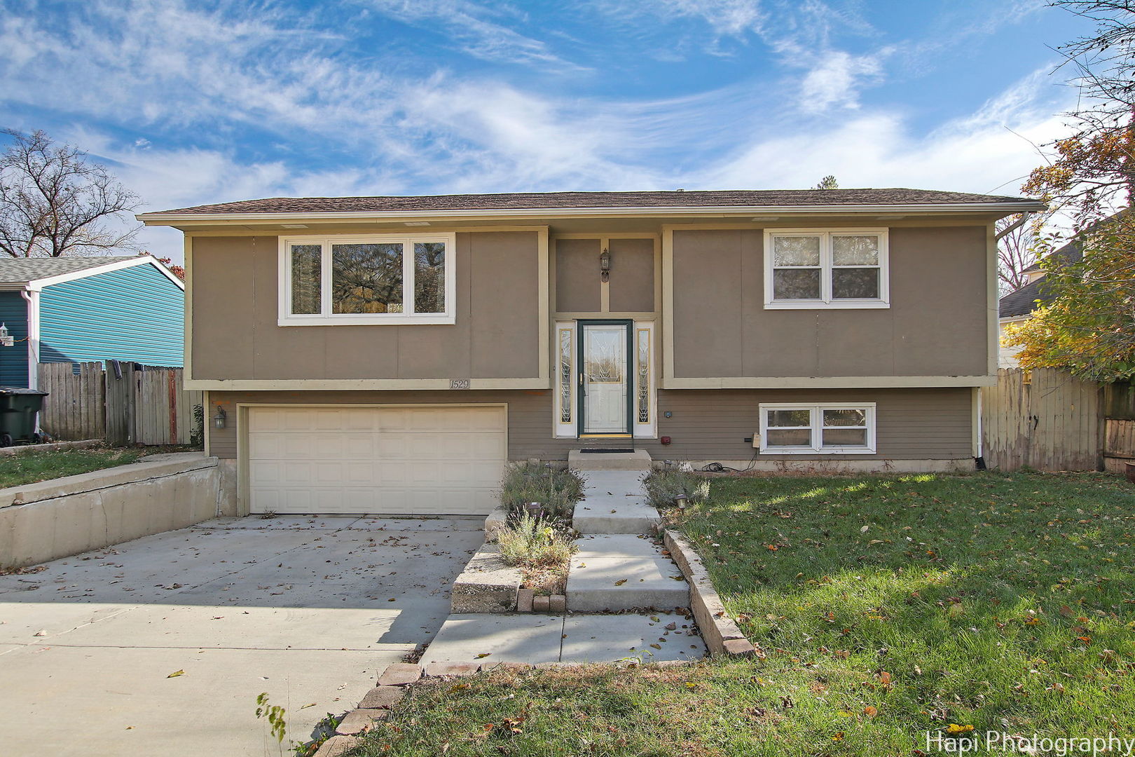 a front view of house with yard