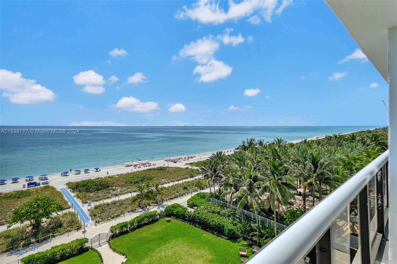 a view of a city and an ocean view