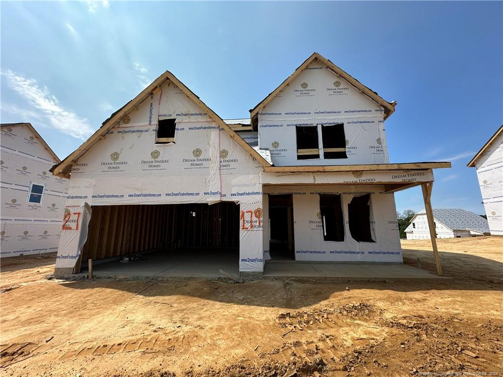 a front view of a house