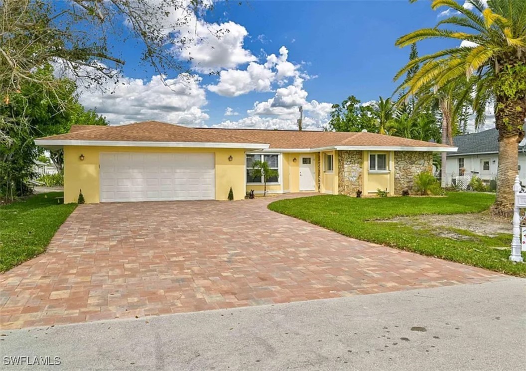 front view of house with a yard