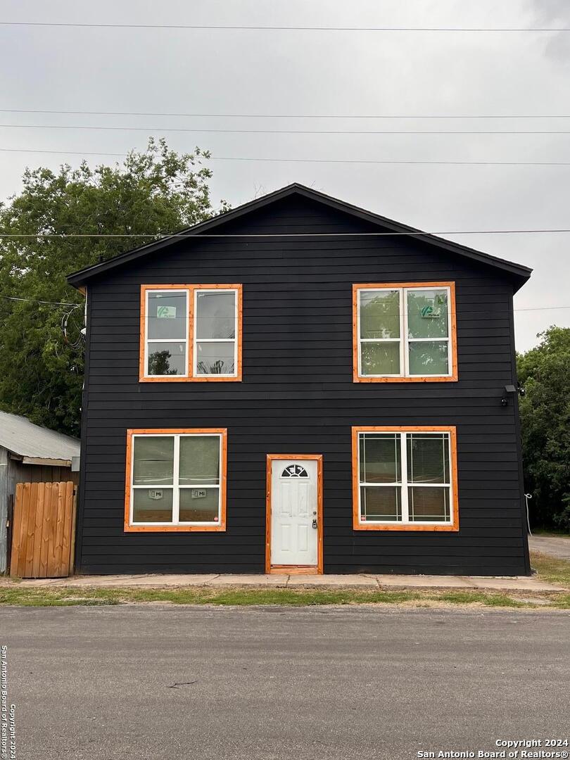 a front view of a house