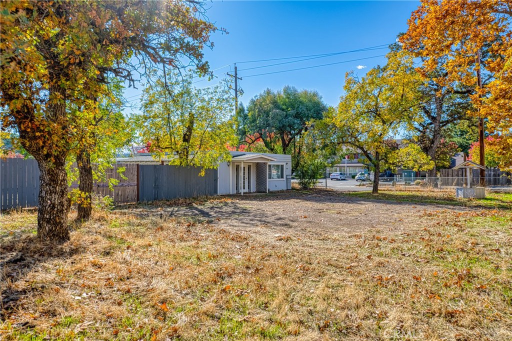 a backyard of a house