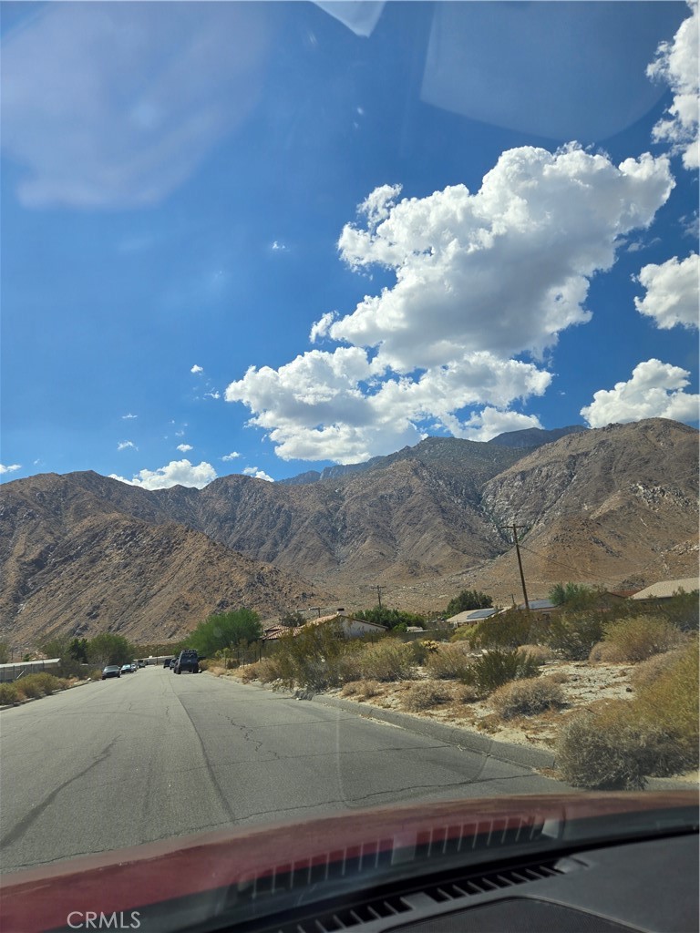 a view of a sky from the window