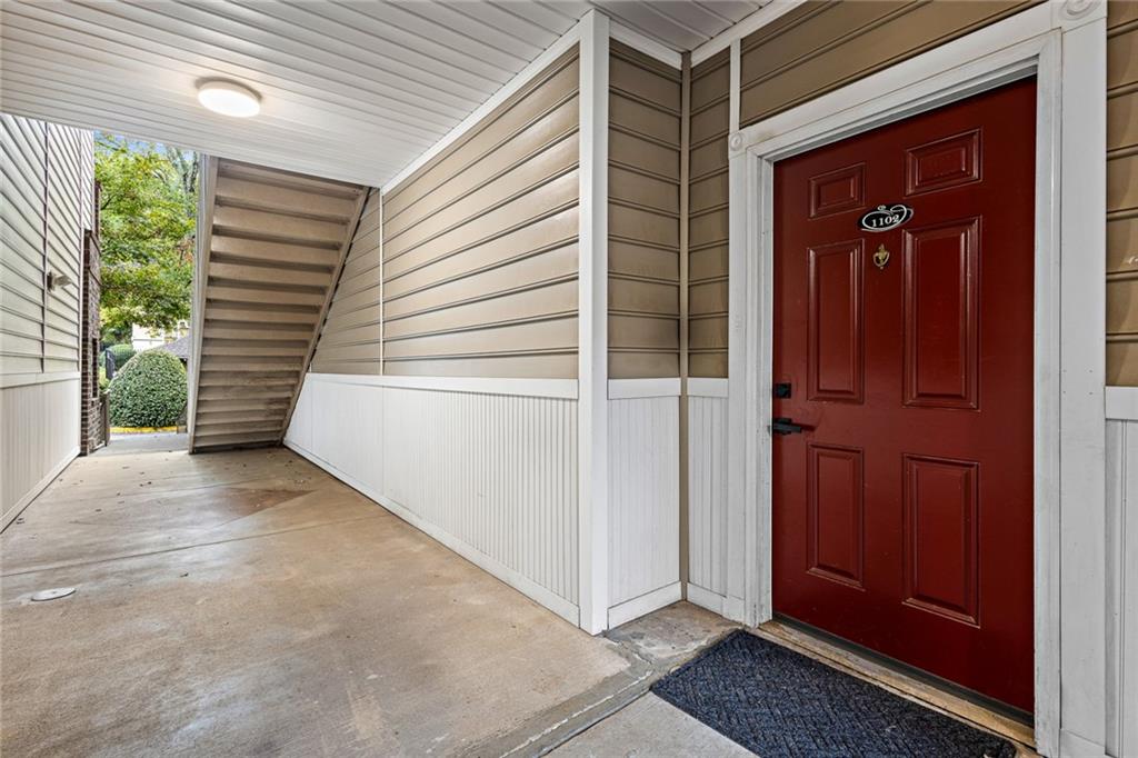 a view of a entryway door of the house