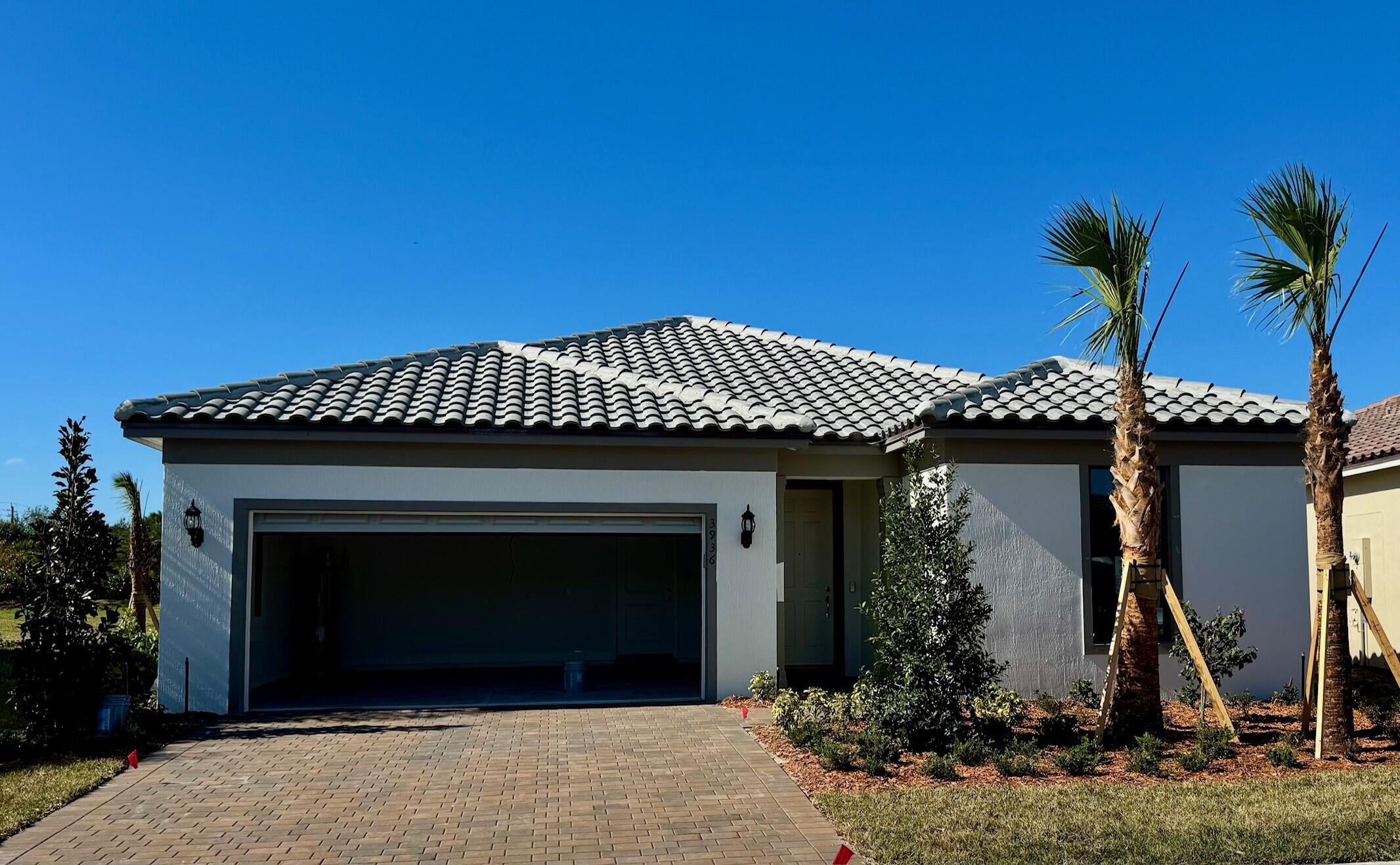 a front view of a house