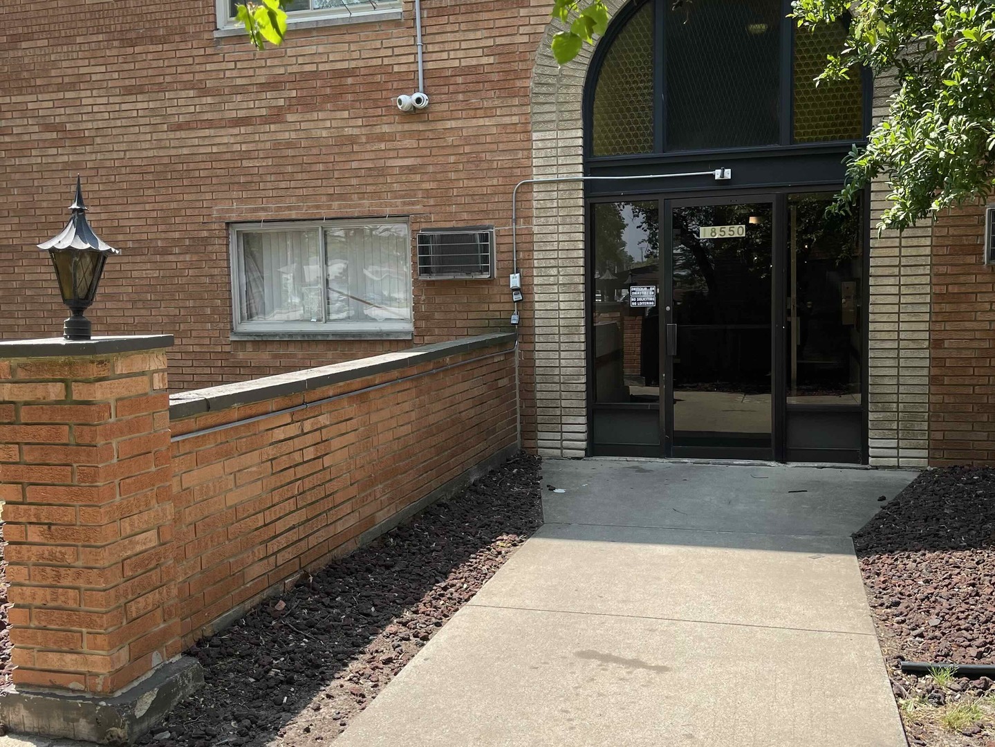 a view of front door of house