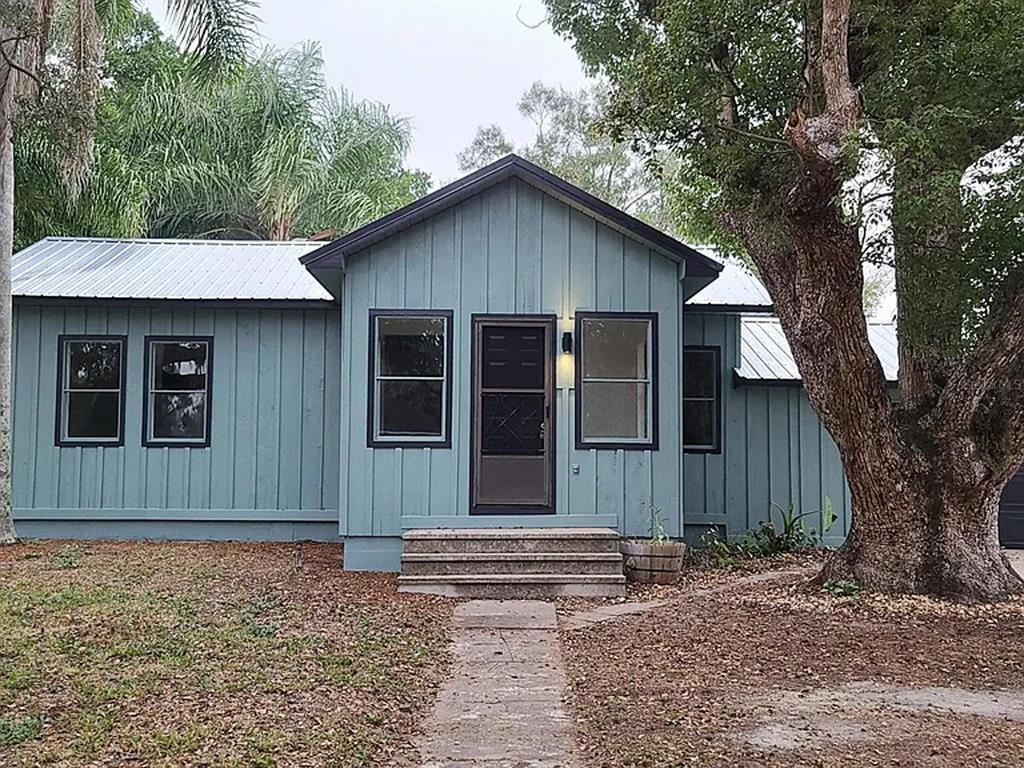 a front view of a house