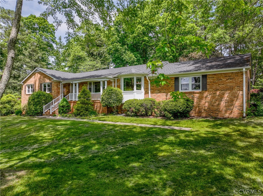 front view of house with a yard