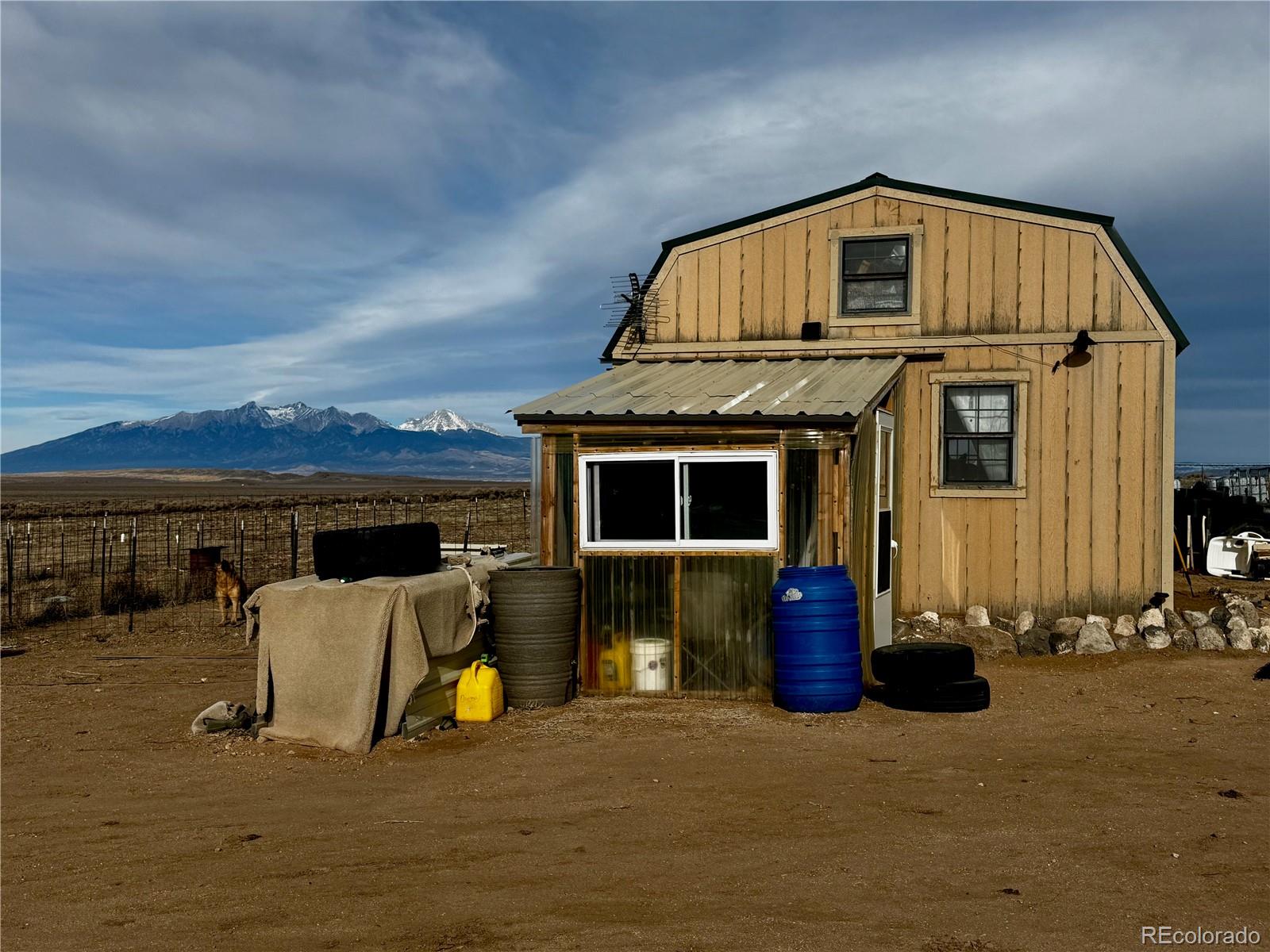 a view of a house with patio