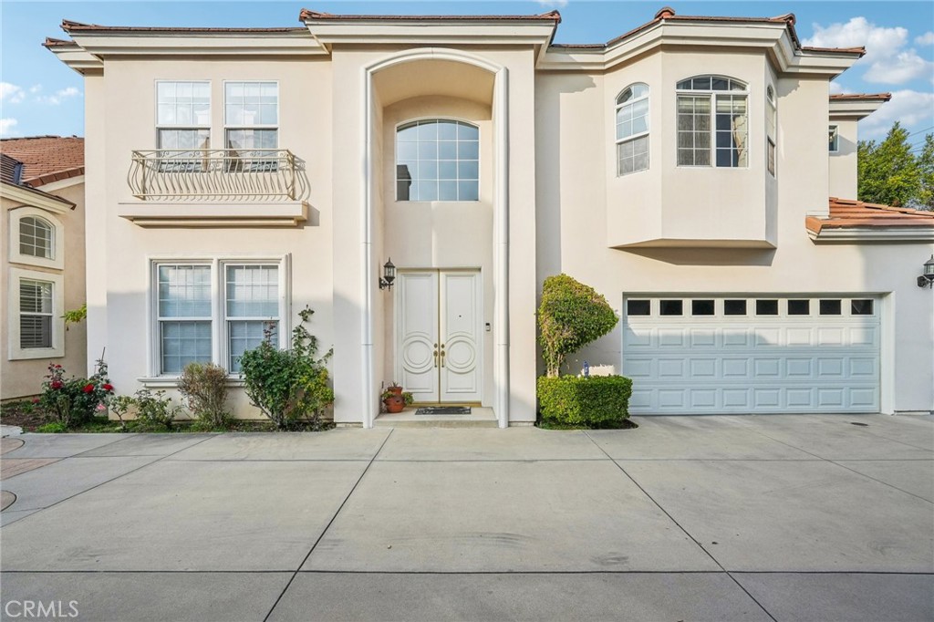 a front view of a house