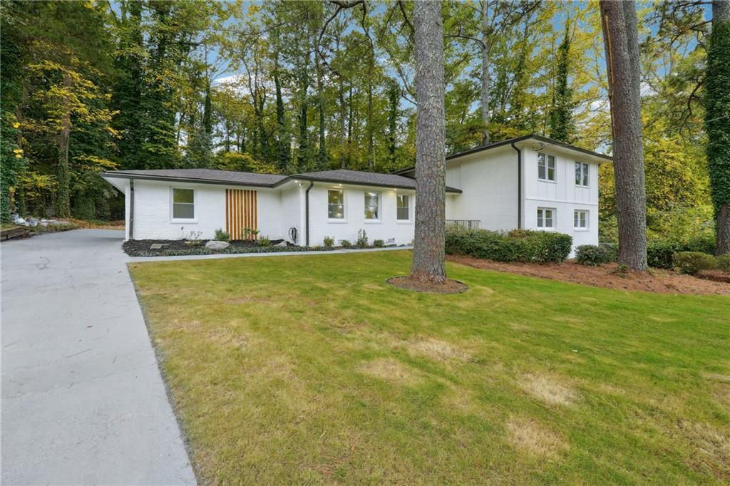 front view of house with a yard