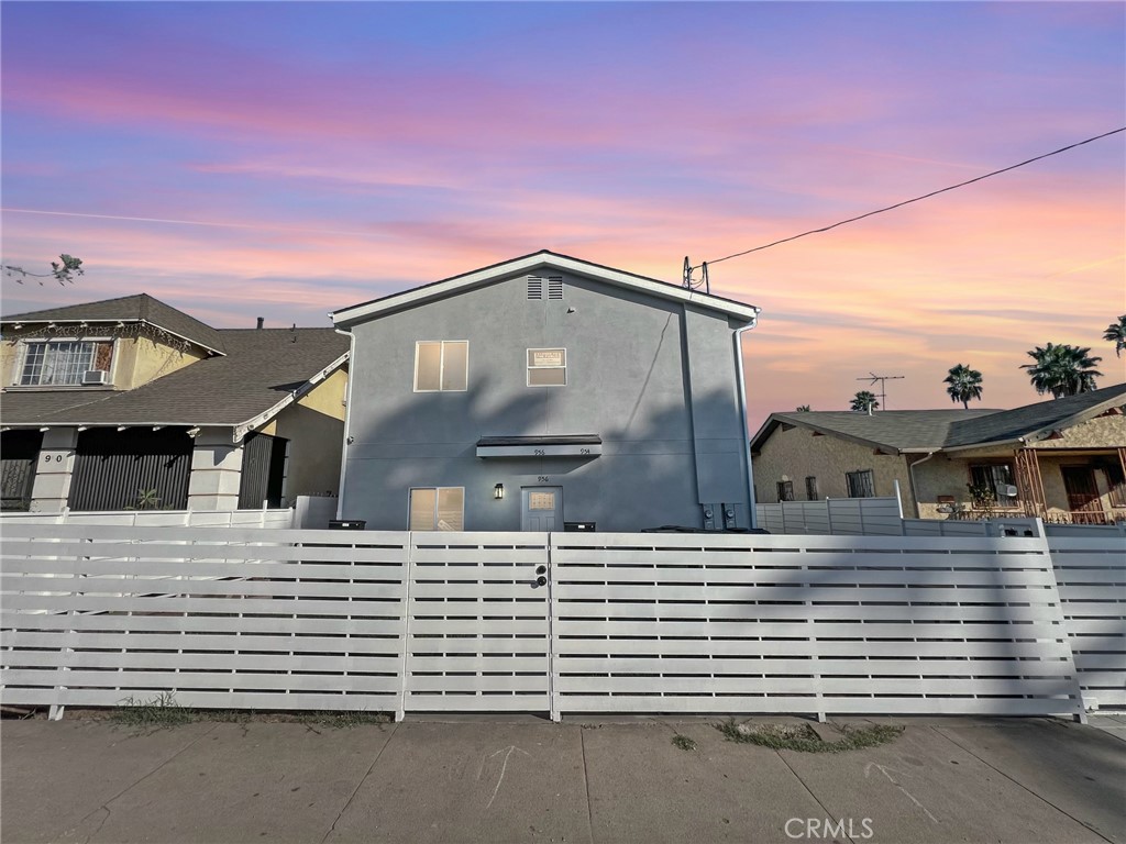 a front view of a house