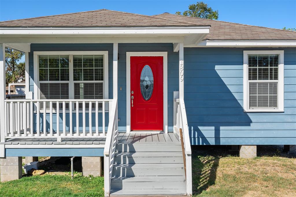 a front view of a house with entryway