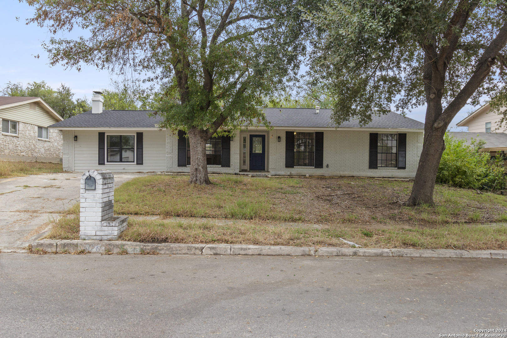 front view of house with a yard