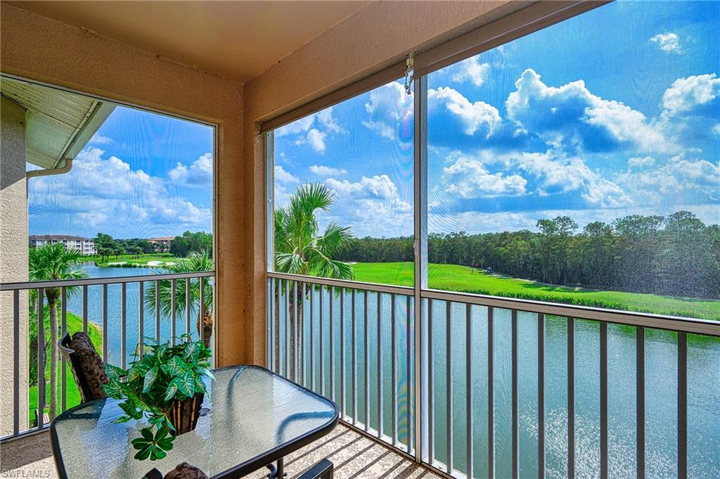 Panoramic views of lake, golf course and preserve