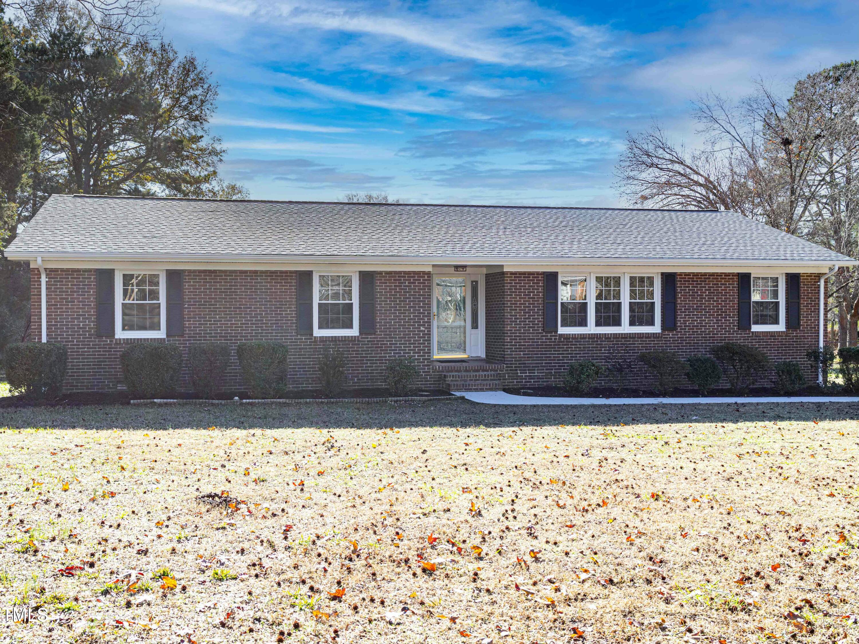 a front view of a house