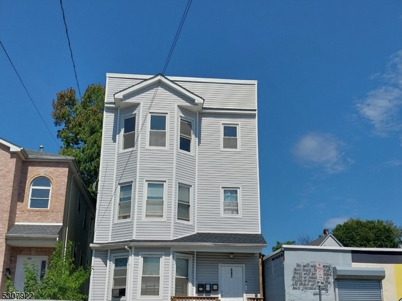 a front view of a building