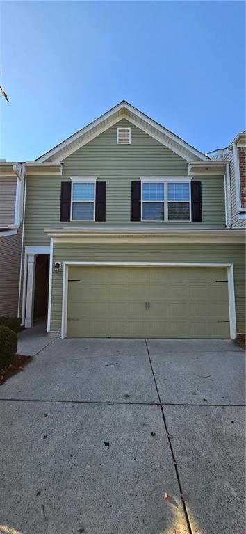 a front view of a house