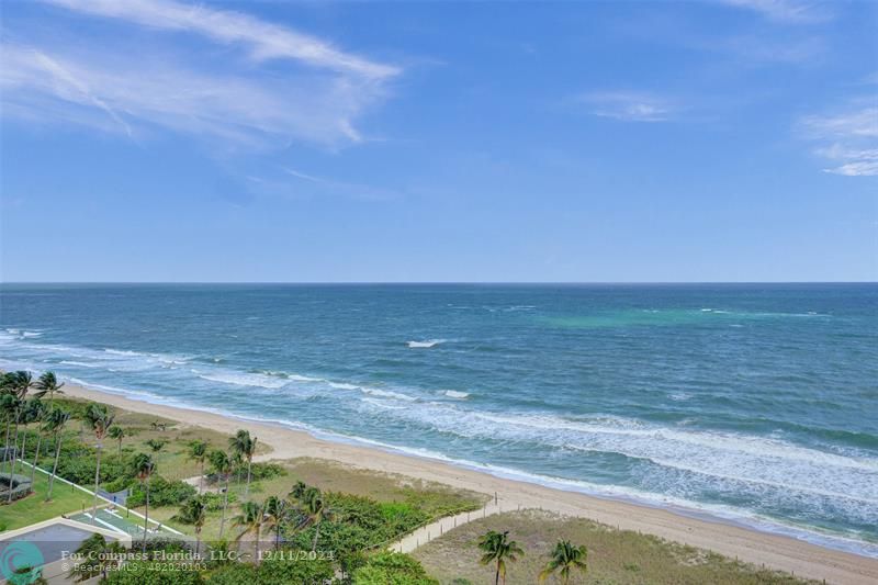 a view of an ocean beach