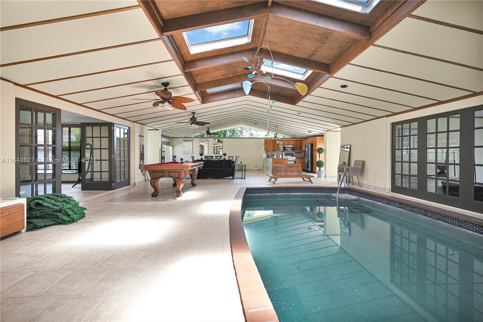 a view of a backyard with a patio