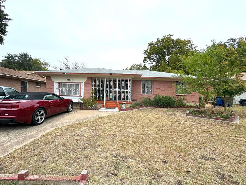 a view of a house with a patio