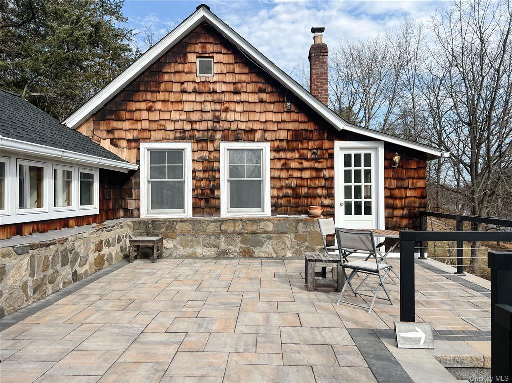 a view of a house with a patio