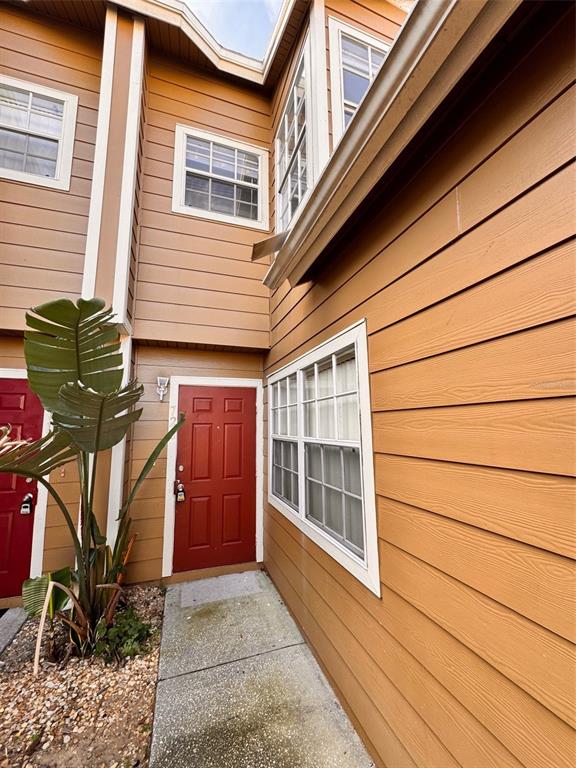 a view of front door