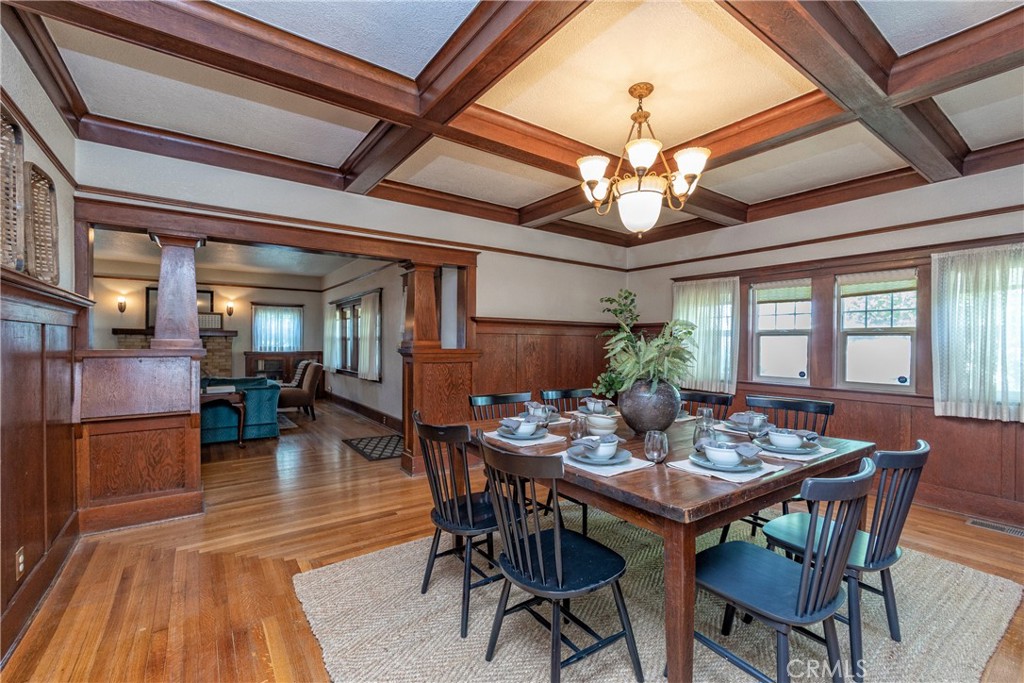 gorgeous wood floors & ceiling