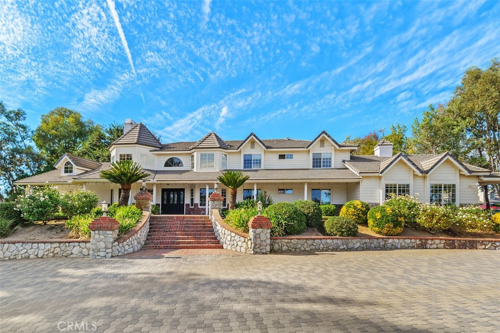 Beautiful La Cresta Estate - Grand Front Entrance to Main Home