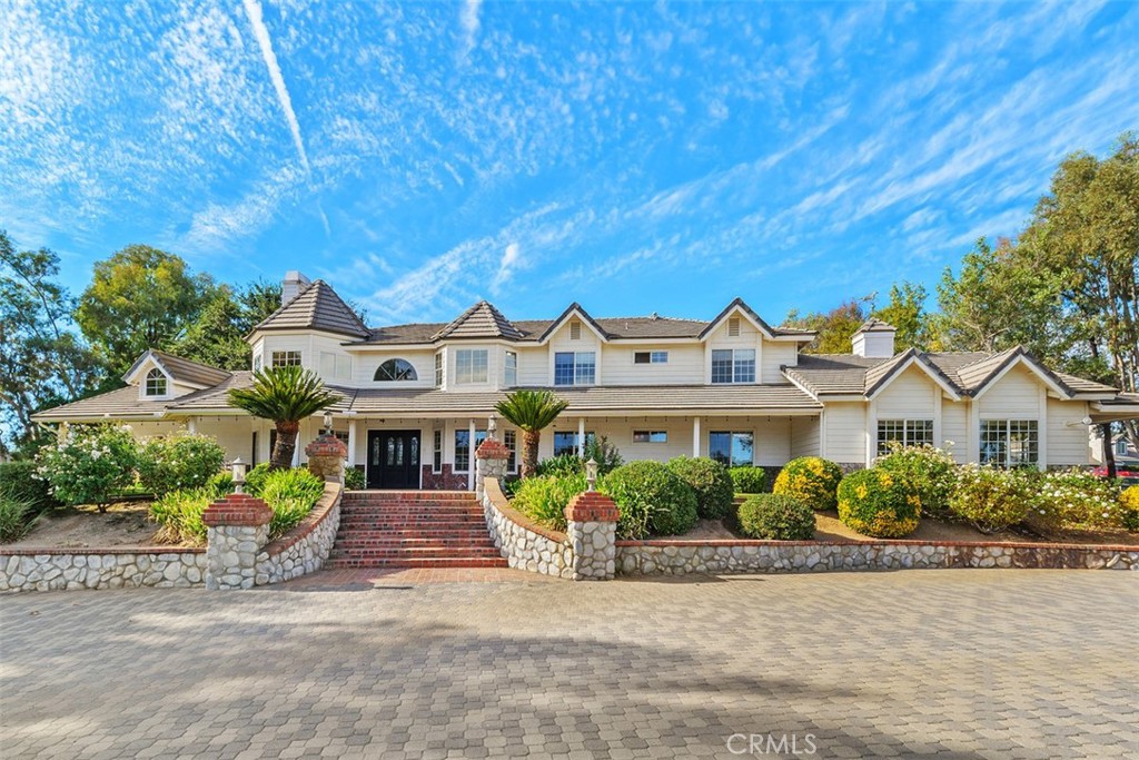 Beautiful La Cresta Estate - Grand Front Entrance to Main Home