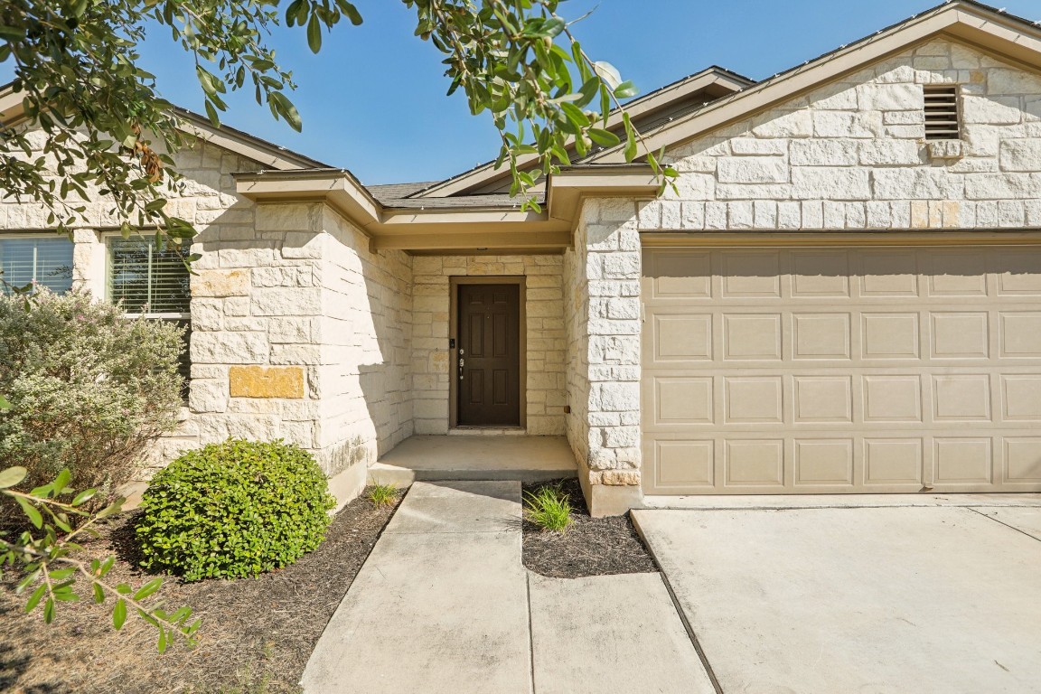 a front view of a house