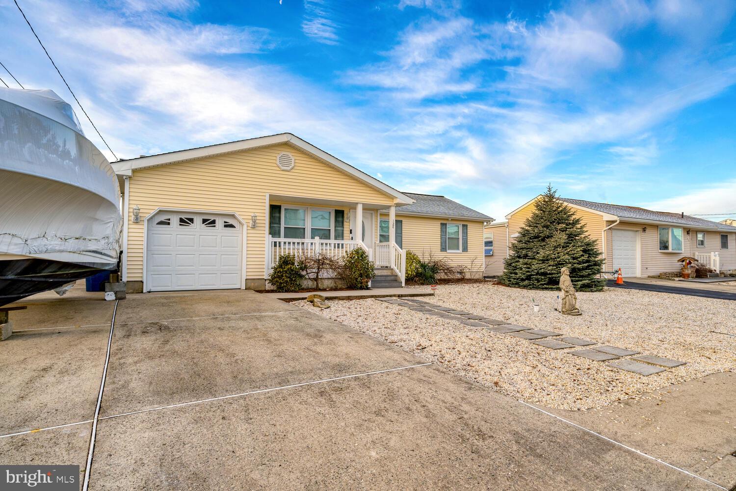 a view of a house with a patio