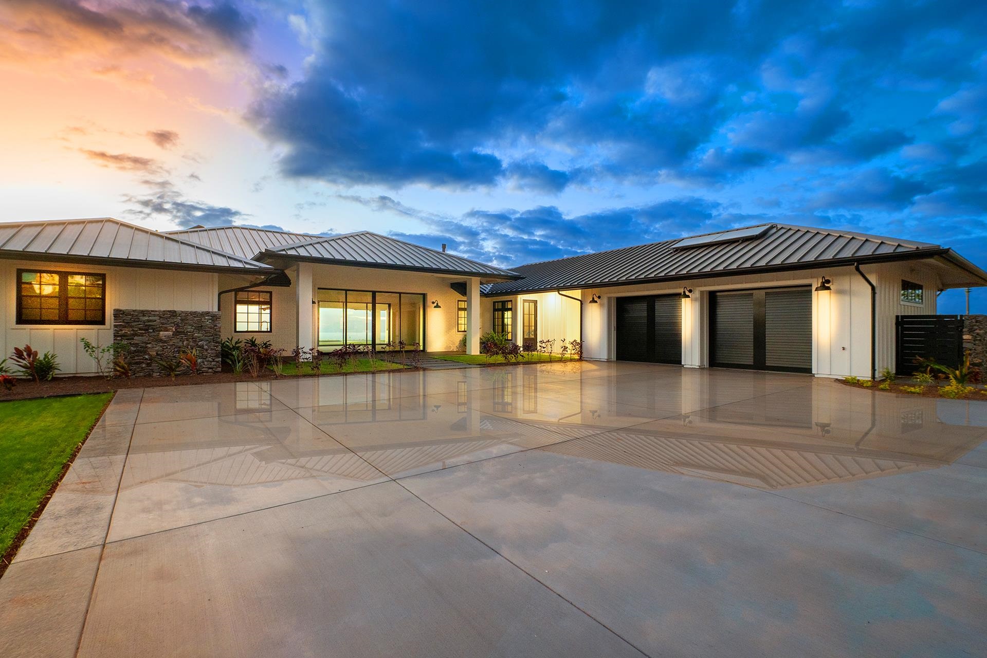 a view of house with outdoor space and tree