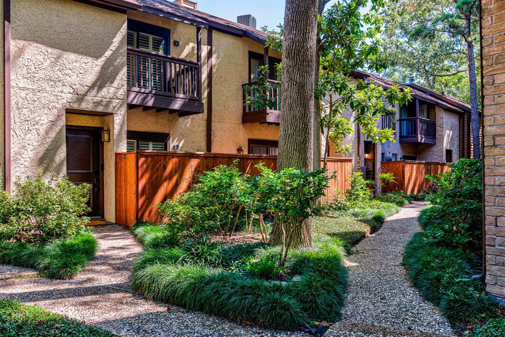 This condo is located in a quiet, shady courtyard.