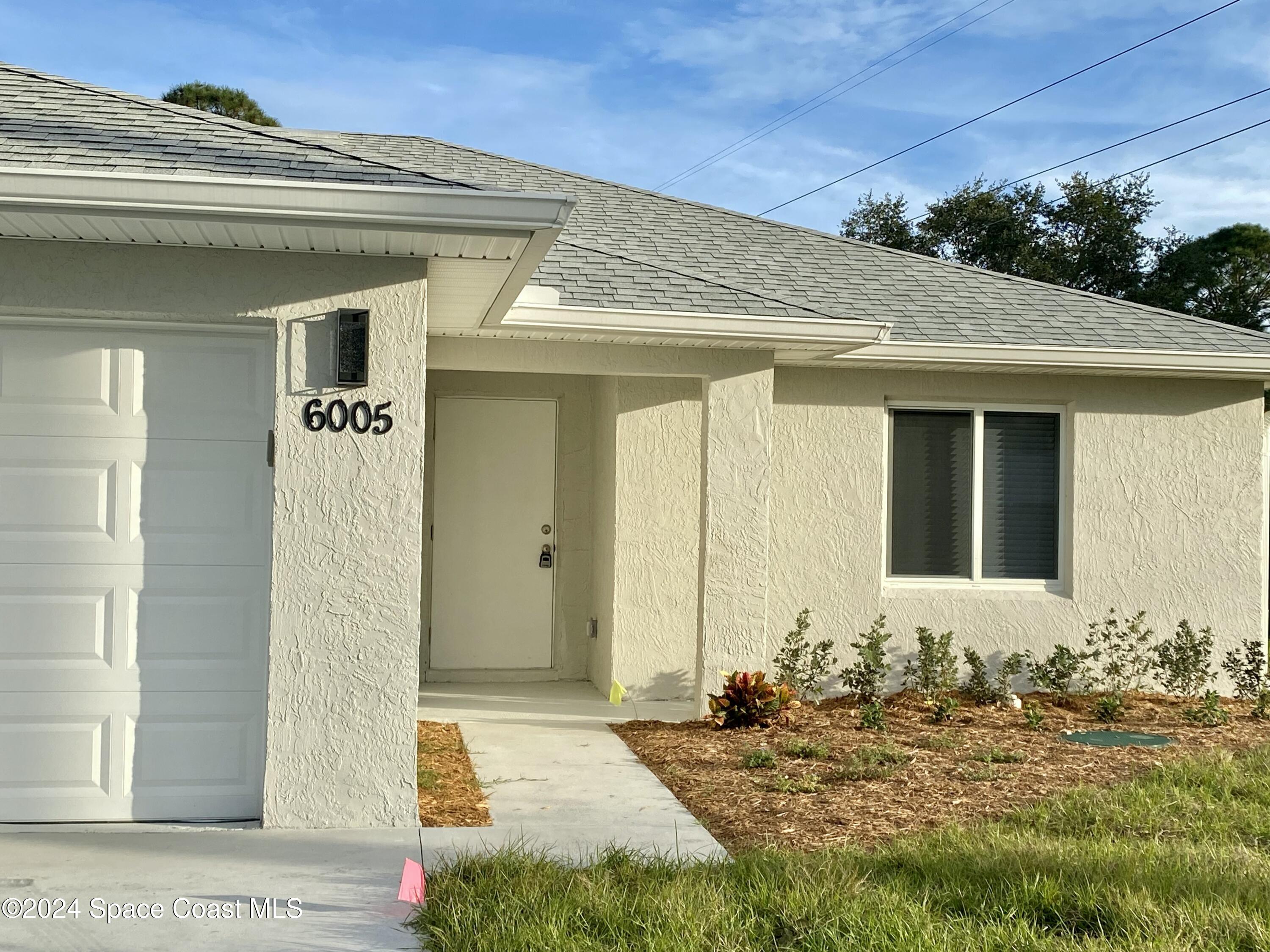 a front view of a house