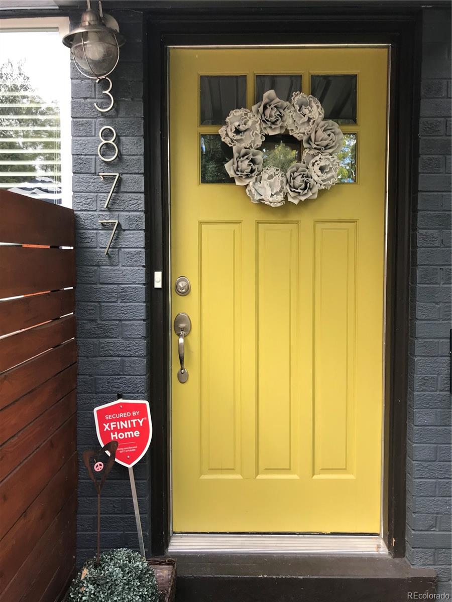 a view of a door and chair door