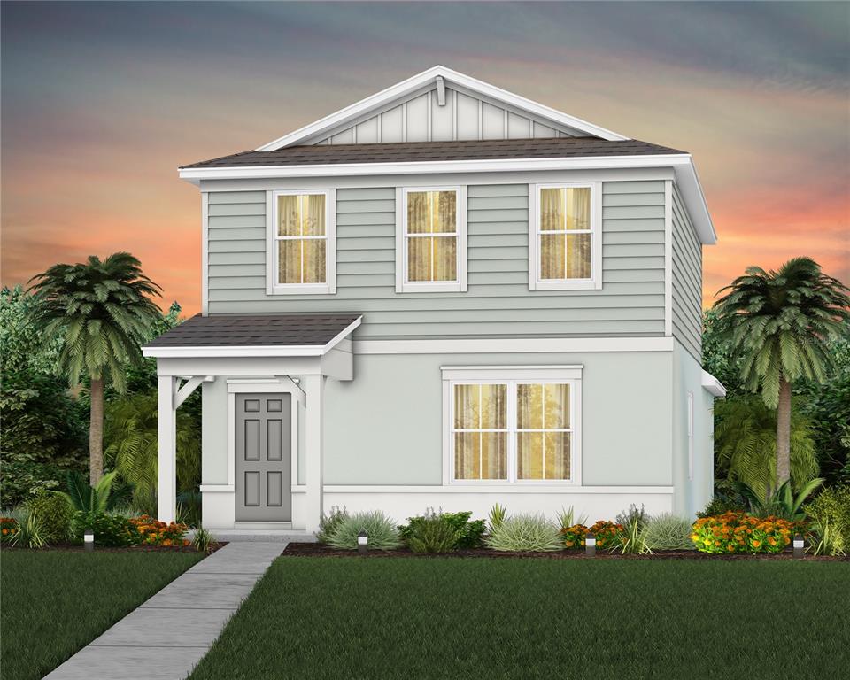 Exterior Design. Artistic rendering for this new construction home. Pictures are for illustrative purposes only. Elevations, colors and options may vary.