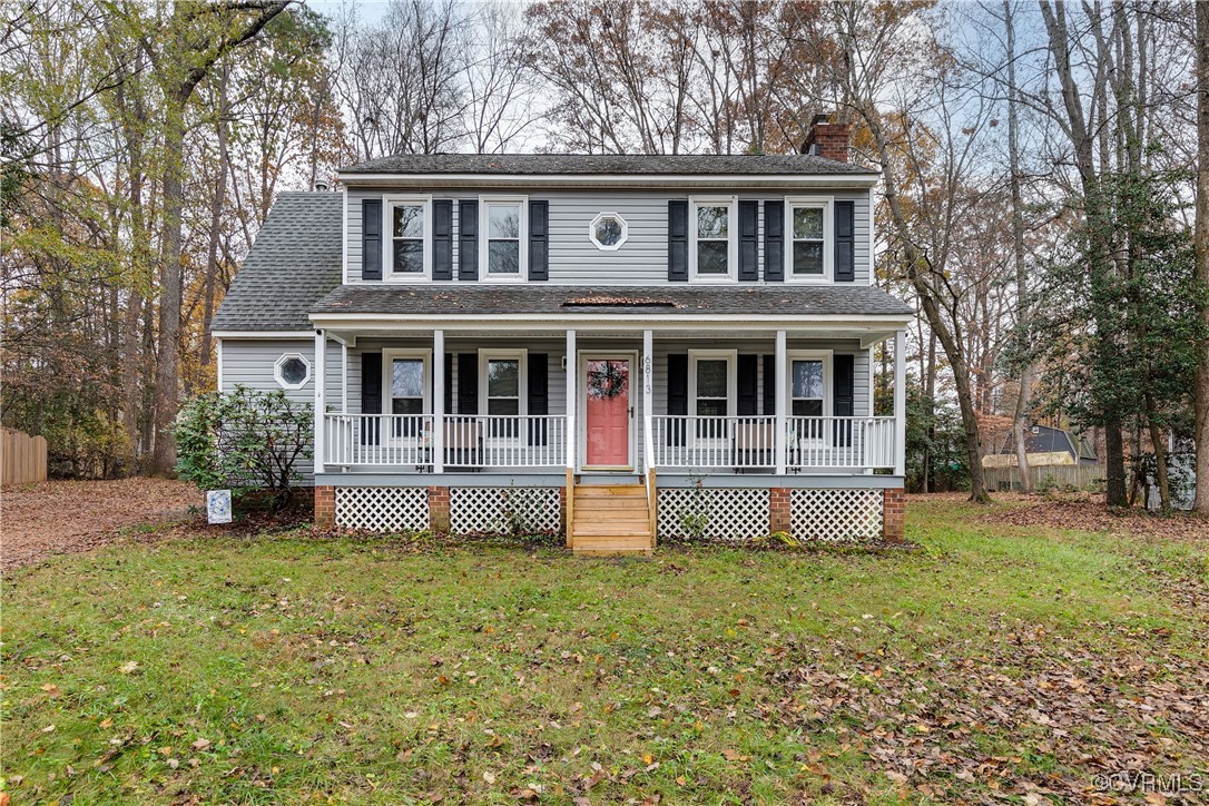 Beautiful home with a covered porch and decent siz