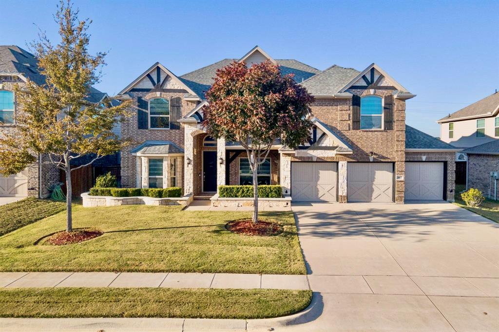 a front view of a house with entertaining space