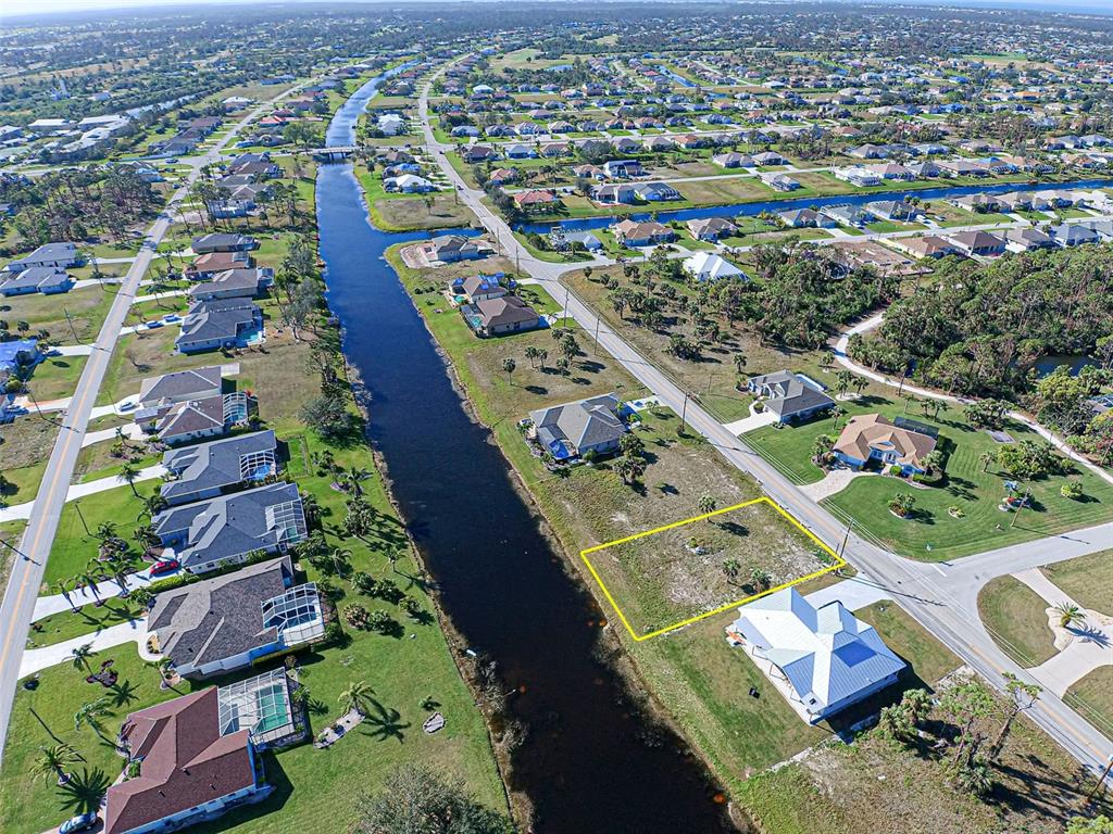 an aerial view of multiple house