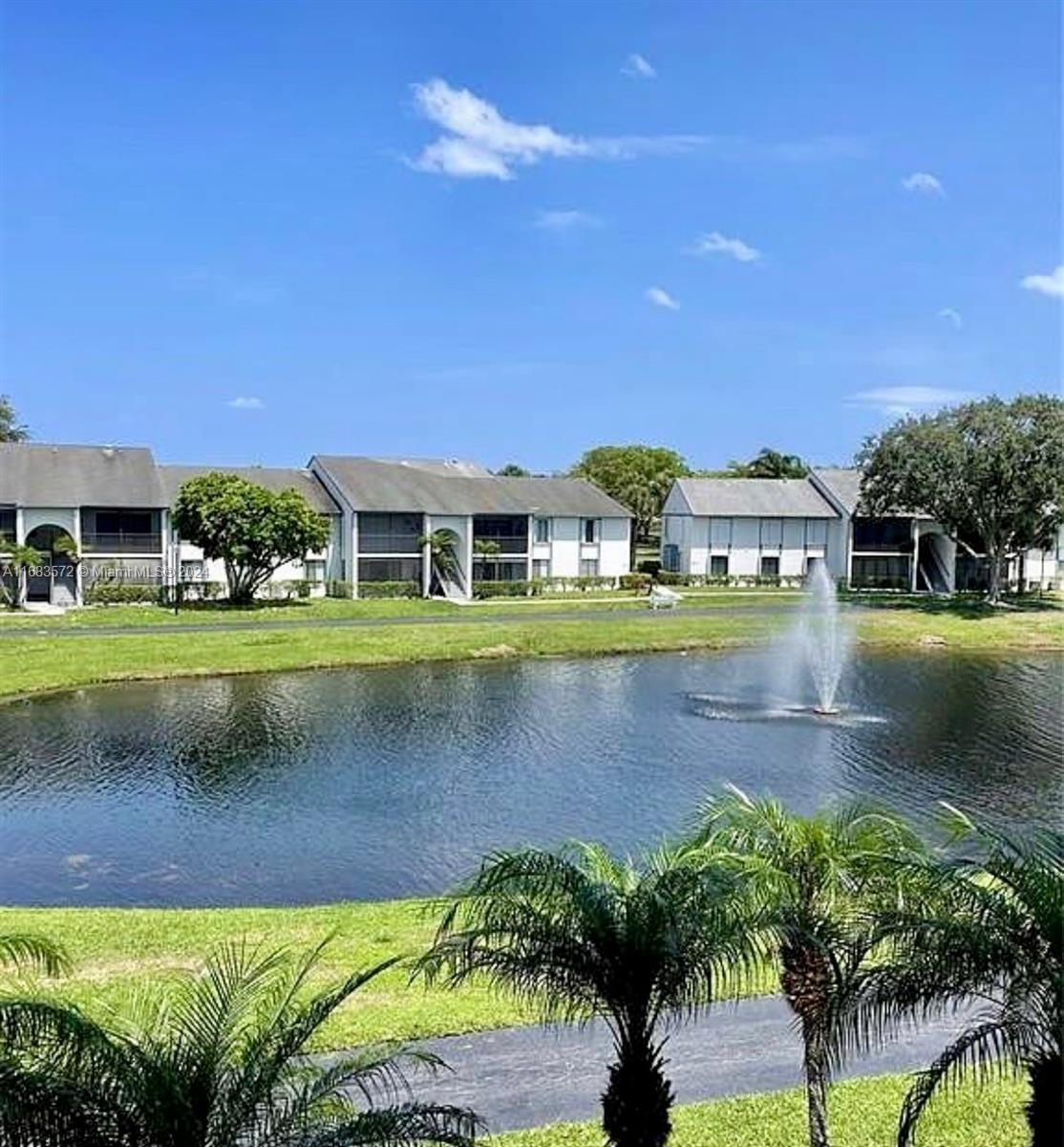 a view of a lake with houses